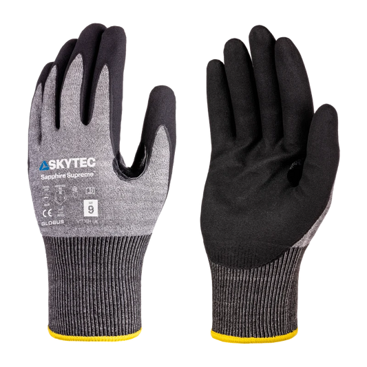 Skytec Sapphire Supreme Cut F Nitrile Light Weight Gloves
