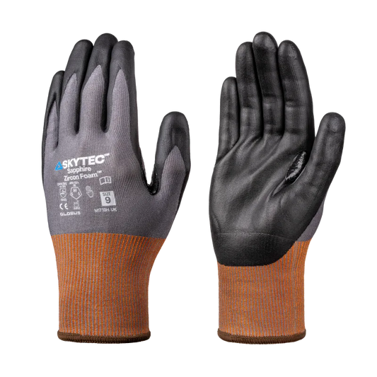 Skytec Sapphire Zircon Foam Cut D Nitrile Foam Gloves