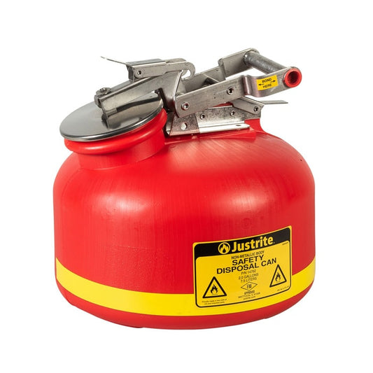 Justrite Polyethylene Liquid Disposable Safety Can