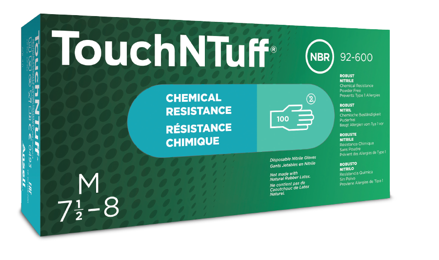Ansell 92-600 Touch-N-Tuff Gloves Powder-Free